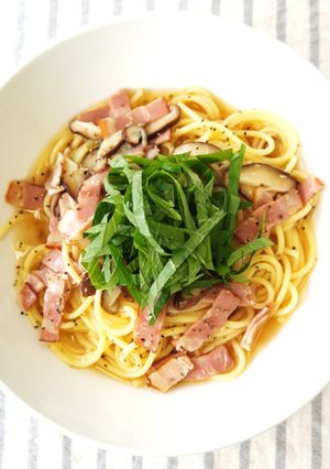 体ポカポカ♪きのこの和風スープパスタ-レシピのメイン写真