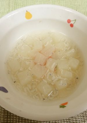 離乳食９か月～大根としらす干しのくず煮-レシピのメイン写真