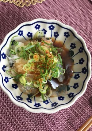 一手間で絶品 鯛のお刺身みぞれ掛け-レシピのメイン写真