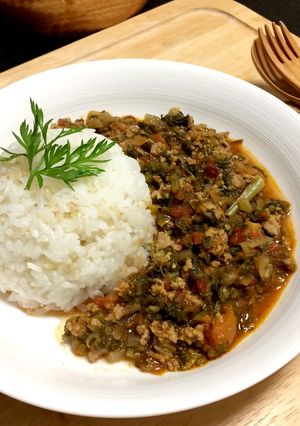 うまし!人参リーフのカレー♪-レシピのメイン写真