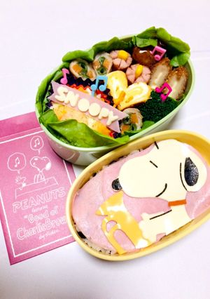 キャラ弁 スヌーピー音楽発表会ver.-レシピのメイン写真