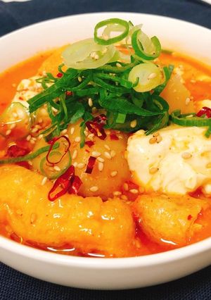 一人暮らしのじゃがいもの味噌チゲ-レシピのメイン写真