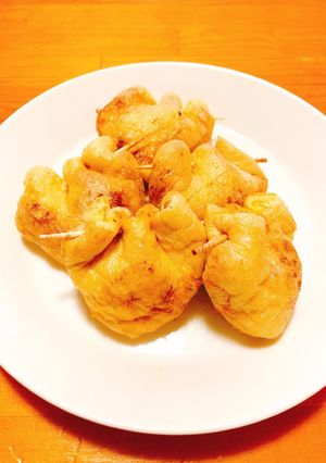 【おつまみ】キムチ納豆巾着-レシピのメイン写真