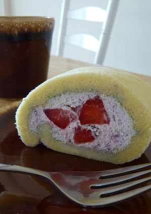 Softasilk使用☆簡単ロールケーキ-レシピのメイン写真