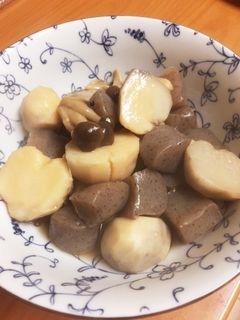 里芋とこんにゃくの煮物-レシピのメイン写真