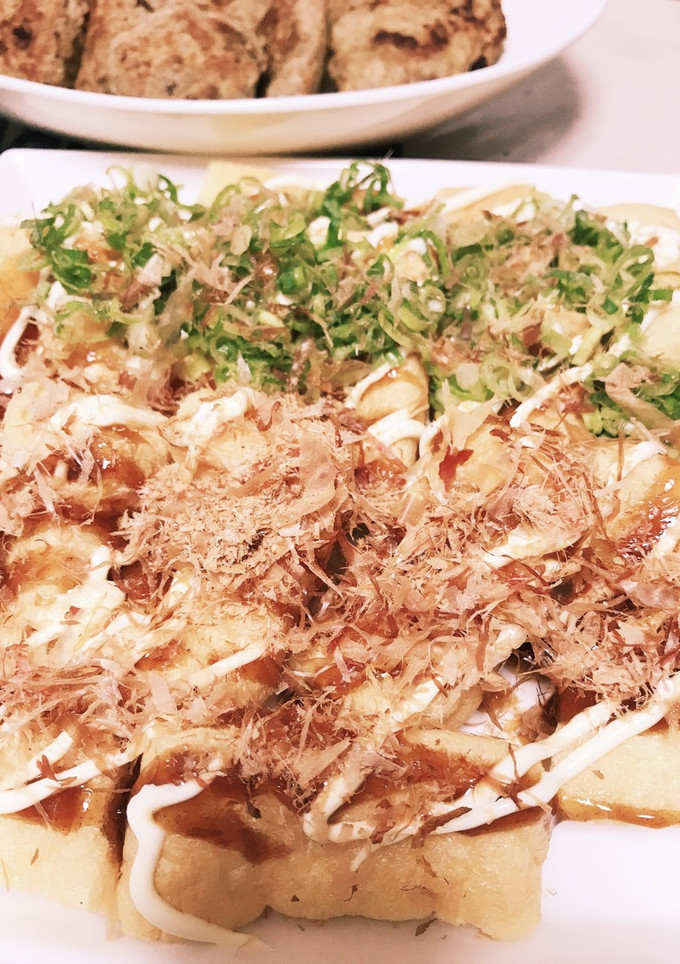 簡単！油揚げのたこ焼き風？-レシピのメイン写真