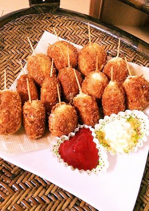 韓国風チーズ入りアメリカンドッグ☻-レシピのメイン写真