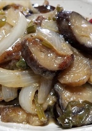 アケビの皮と多種野菜の油炒め味噌煮・激旨-レシピのメイン写真