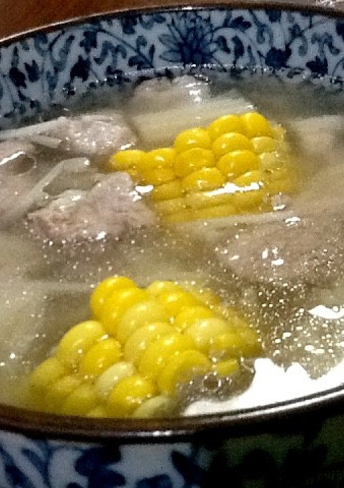 簡単豚肉とトウモロコシのスープ-レシピのメイン写真