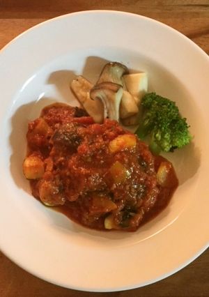 甘酒トマト煮込みハンバーグ-レシピのメイン写真
