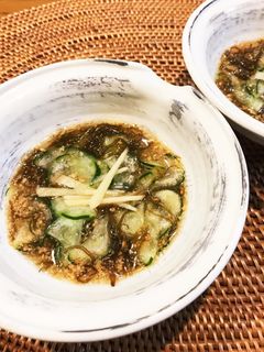 きゅうりともずくの簡単酢の物-レシピのメイン写真
