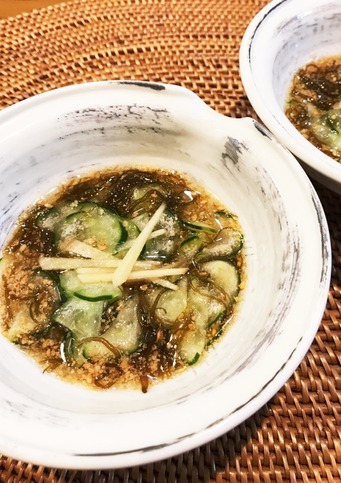 きゅうりともずくの簡単酢の物-レシピのメイン写真