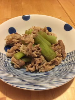 はすいも(りゅうきゅう)と豚肉のさっと煮-レシピのメイン写真