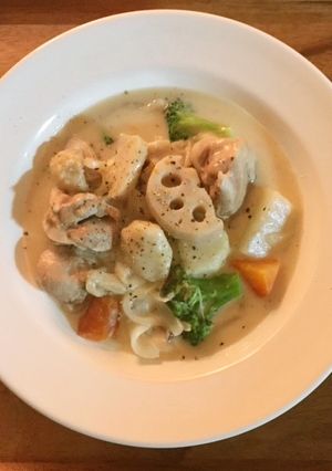 根菜の酒粕クリームシチュー-レシピのメイン写真