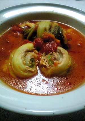 白菜ロールの煮込みスープ-レシピのメイン写真