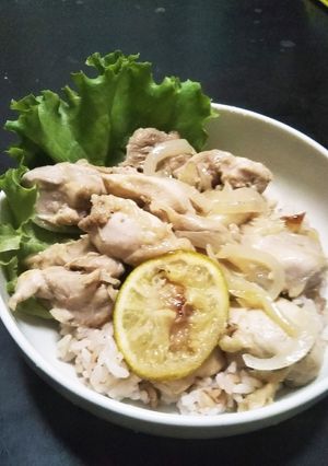レモンよりも!?へべすチキンステーキ丼☆-レシピのメイン写真