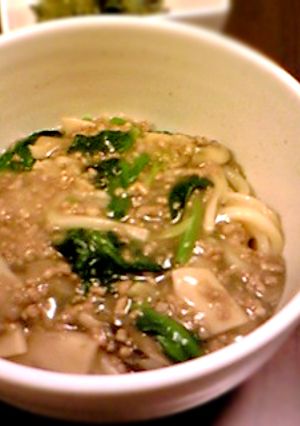 フライパンで。きのこのあんかけうどん-レシピのメイン写真