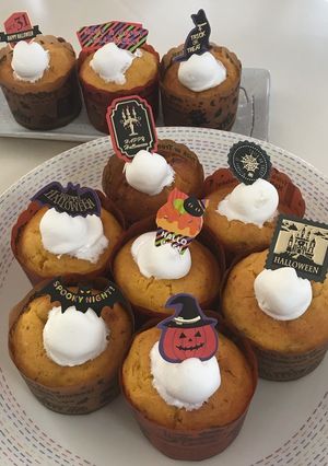 ハロウィンに♪かぼちゃマフィン-レシピのメイン写真