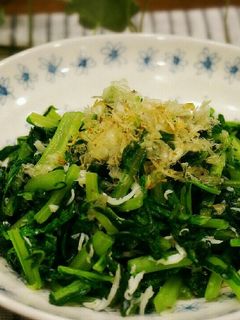 釜揚げしらすと大根菜の炒め物-レシピのメイン写真