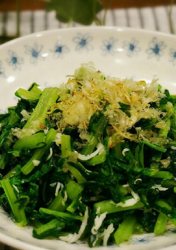 釜揚げしらすと大根菜の炒め物-レシピのメイン写真