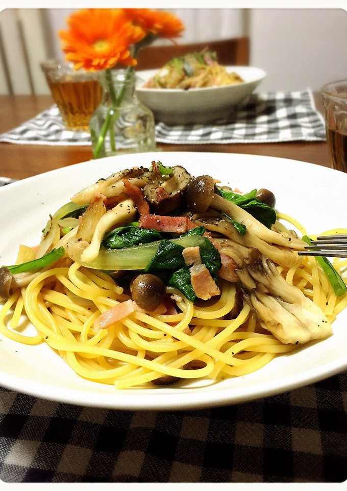 ✿小松菜ときのこの和風なパスタ✿-レシピのメイン写真