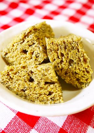 糖質オフ黒胡麻きな粉大豆粉レンジ蒸しパン-レシピのメイン写真