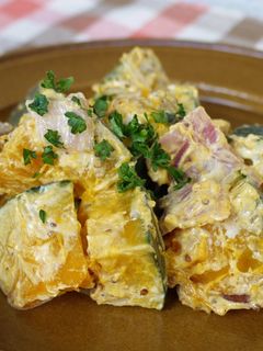 レンジで簡単♪南瓜の粒マスタードサラダ-レシピのメイン写真
