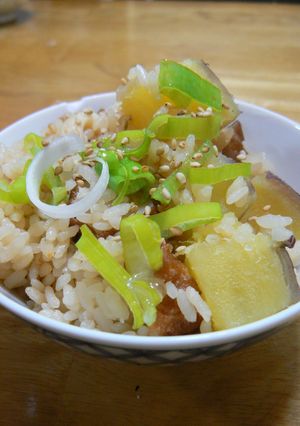 ちくわとさつま芋ご飯-レシピのメイン写真