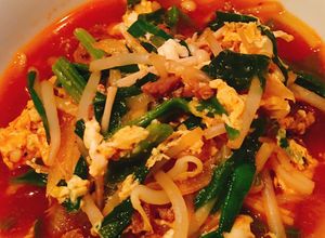 簡単食べるユッケジャン風スープ-レシピのメイン写真