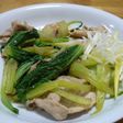 豚とチンゲン菜のごまポン和え
