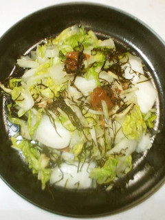 白菜の即席漬物♪簡単梅肉風味-レシピのメイン写真