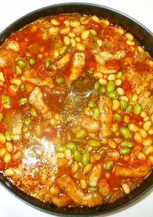 ポークビーンズ♪簡単トマト缶で-レシピのメイン写真
