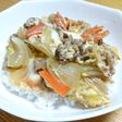 牛肉の卵とじ丼