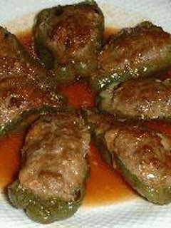 肉詰めピーマン:スープ煮込み:-レシピのメイン写真
