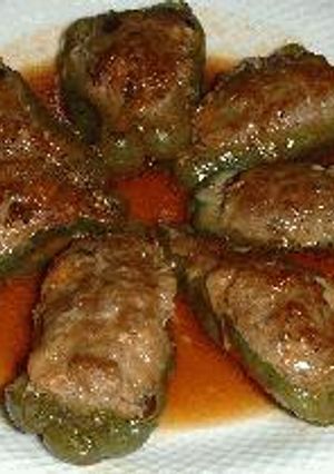 肉詰めピーマン：スープ煮込み：-レシピのメイン写真