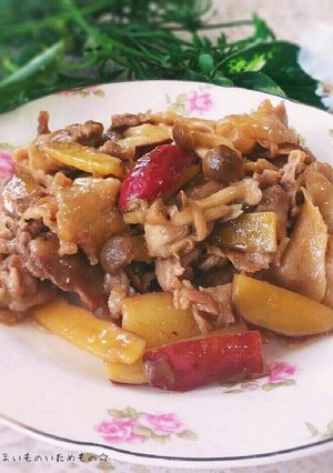 豚肉とさつまいもの♥こってり炒め-レシピのメイン写真