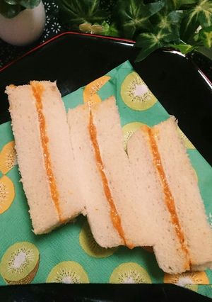 柿ジャムサンドイッチ-レシピのメイン写真