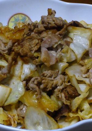 きゃべつと豚肉の山椒味噌炒め-レシピのメイン写真
