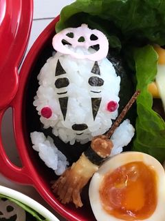 【簡単】キャラ弁 ハロウィン ほうき-レシピのメイン写真