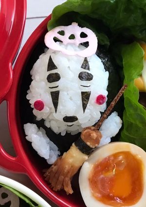 【簡単】キャラ弁 ハロウィン ほうき-レシピのメイン写真