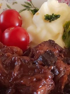圧力鍋で!豚肉とプルーンの赤ワイン煮♡-レシピのメイン写真