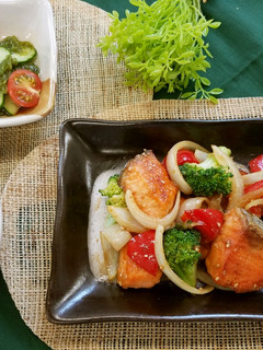 彩り野菜のごま照り焼き(健康食)-レシピのメイン写真