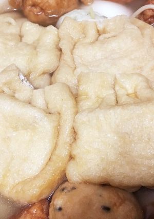 おでんの餅きんちゃく〜スパゲティで簡単！-レシピのメイン写真