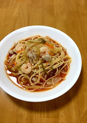 大人の給食☆スープスパゲッティ（トマト）-レシピのメイン写真