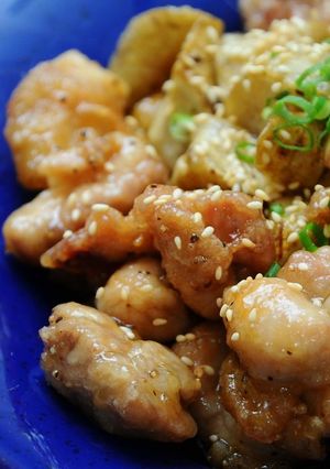 ゴボウと鶏肉の甘辛から揚げ-レシピのメイン写真