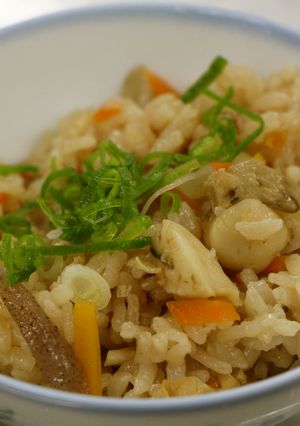 郷土料理☆アッパ貝（桧扇貝）の炊込みご飯-レシピのメイン写真