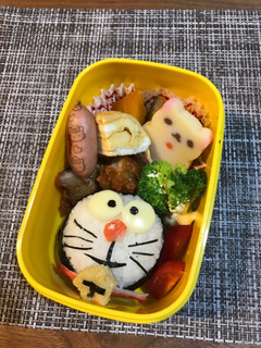 キャラ弁 ドラえもん 保育園 弁当-レシピのメイン写真