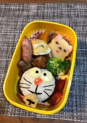 キャラ弁 ドラえもん 保育園 弁当-レシピのメイン写真