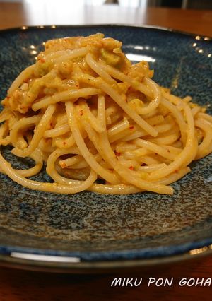 キムチとアボカドのクリームパスタ-レシピのメイン写真