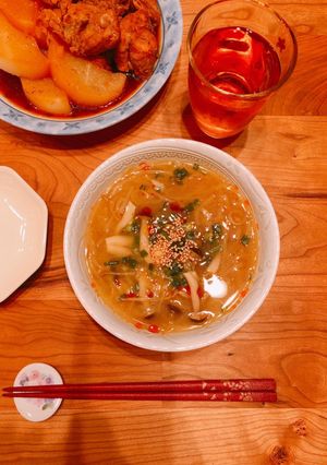 材料いれて煮るだけ♡もやしウマ味噌スープ-レシピのメイン写真